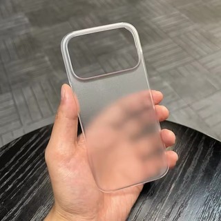[JLK] Ốp lưng không khung trong suốt siêu mỏng mờ cho iPhone 17 12 Mini 11 15 16 Pro Max 13 14 Plus 17pro 17 Vỏ PC không viền khí