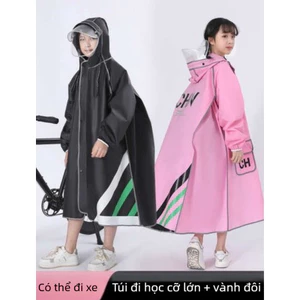 áo mưa 1 người áo mưa bộ cho bé có hàng sẵn Junior Áo Mưa Dáng Dài Bảo Vệ Toàn Thân Dành Cho Học Sinh Tiểu Học Đi Xe Đạp Trẻ Em