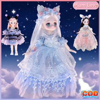 30CM Búp Bê BJD Mặt Anime Dễ Thương Có, Khớp Linh Hoạt,chúa Tự Do Thay đồ, Quà Sinh Nhật Cho Bé Gái