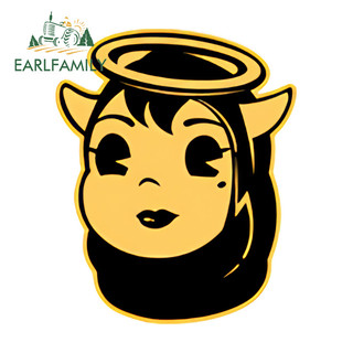 EARLFAMILY Bendy Logo Hoạt Hình Miếng Dán Xe Hơi Kính Chắn Gió Tuyệt Vời Xe Máy Xe Tay Ga Chống Thấm Nước JDM Vinyl Decal Chống Trầy Xước Bảo Vệ Cửa Xe Ô Tô