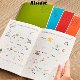 Sổ tay lập kế hoạch RISEDOT, Kế hoạch học tập Hiệu quả làm việc 2026 Lịch trình Sổ tay, Kiểm tra cuộc sống hiệu quả 24 tờ A4 A5 2026 Lịch Planner Văn phòng