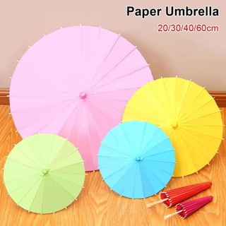 SWEETASHAHEARTS 1 Cái Đồ Dùng Tranh, Ô Giấy Tay Dài Màu, DIY Handmade 20 / 30 / 40 / 60cm Trống Đạo Cụ Chụp Ảnh Cho Bé Tắm Kỷ Niệm Sinh Nhật Đám Cưới