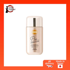 KOSE Suncut Pro Defense Toughness UV Milk, high adherence, strong against sweat, water, and rubbing, 60mL, lightly scented with fresh citrus fragrance, off-white (60 milliliters, x 1)- Direct from Japan