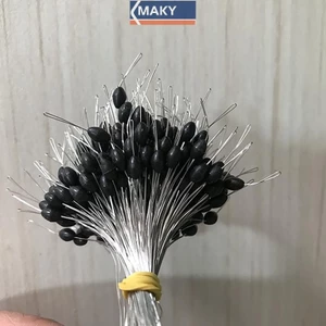 Onetimingcool 300 Cái / lốc Phao Cao Su Chặn Câu Cá Bobber Chặn Phao Hình Trụ Không Gian B VN