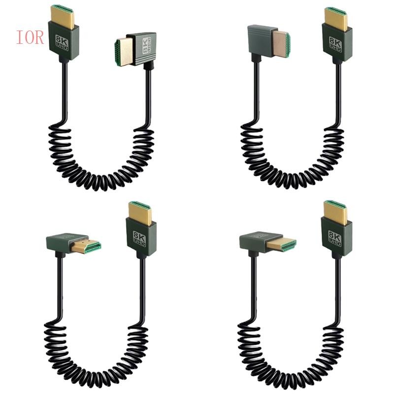 IOR Tốc Độ Nhanh HDMI Tương Thích 2 1 Cáp Cuộn Dây Băng Thông 48Gbps Cáp Mạ Vàng 8K 60Hz Để Tăng Cường Tín Hiệu Transmissi