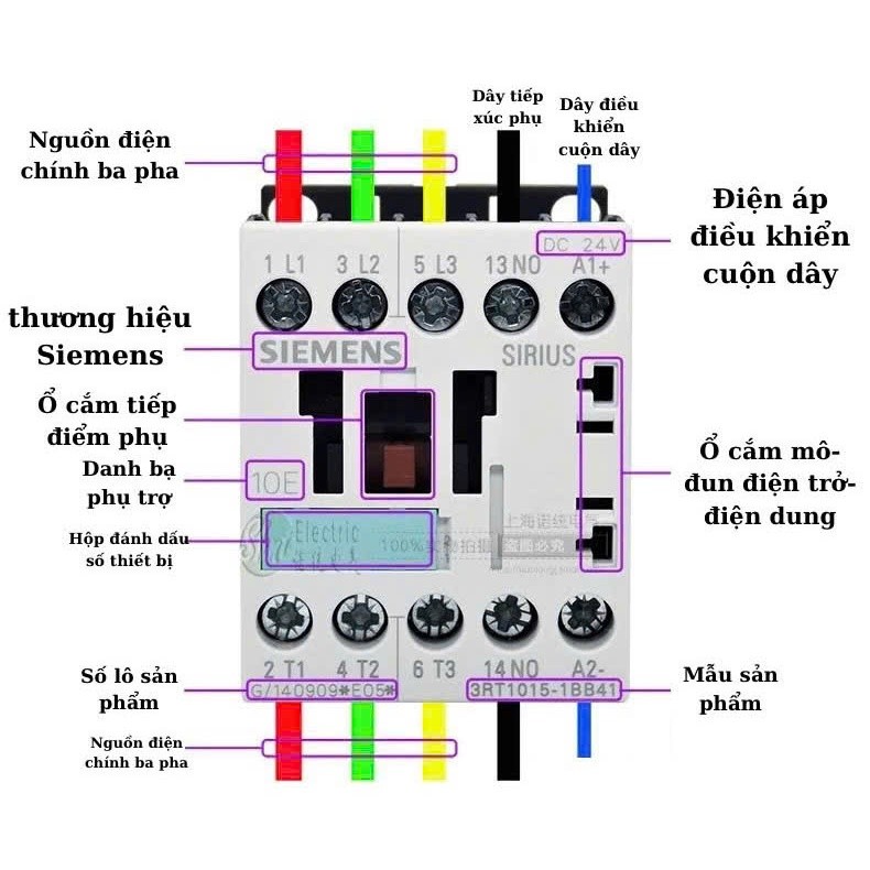 Khởi động từ Siemens 3 pha và 4 pha,contactor siemens,công tắc tơ,khởi động từ 3 pha,role khởi động từ,khởi 4 pha,khoi d