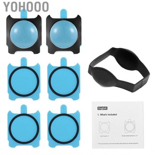 Yohooo Yohooo 2PCS Panoramic Camera Lens Guards Bảo vệ bảo vệ bảo vệ tương thích với Insta360 One R/Rs