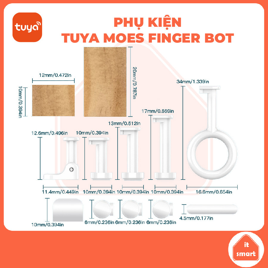 Bộ phụ kiện mở rộng MOES Fingerbot Gen 3