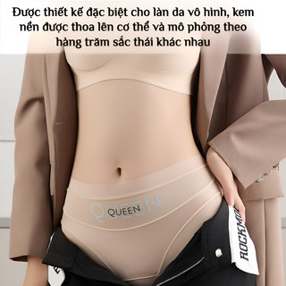『Brelira』Quần lót cạp cao kiểm soát bụng bằng lụa băng liền mạch thoáng khí làm mát nhẹ nhàng thoải mái định hình vô hình