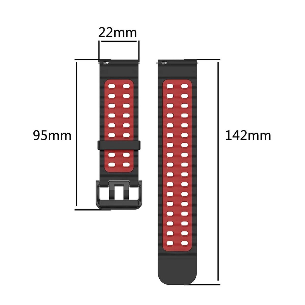 Dây đeo silicon đại dương 22mm 24mm cho vòng đeo tay thay thế Huawei Watch GT 6 / 5 / 4 46mm GT6 Pro / 5 Pro 46mm