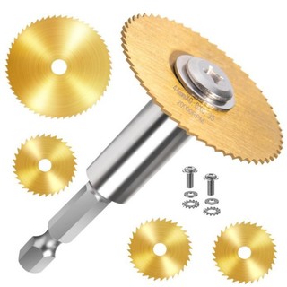 6cm Lục Giác Thanh Kết Nối Thép Tốc Độ Cao Lưỡi Cắt Gỗ Nhựa Lưỡi Cưa Điện Mini Nhỏ Lát Siêu Mỏng PVC UPUI