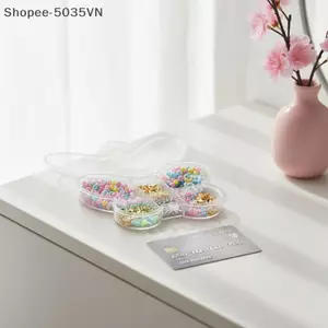 {AKIN} Thiết kế hộp đựng hạt bằng nhựa trong suốt 13 ngăn đựng đồ trang sức Đồ thủ công Phụ kiện DIY {a}
