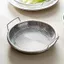 Bộ khay lưới inox kèm khay hứng dầu có tay cầm tiện dụng 19cm