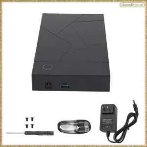 Vỏ ổ cứng 3,5 Inch USB 3.0 sang SATA Vỏ ổ cứng SSD Vỏ ổ cứng thể rắn bên ngoài Hộp đĩa cứng-US Plug Dễ dàng cài đặt