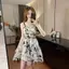 Đầm bó hoa phong cách mong muốn tinh khiết eo hẹp Váy không đều Phiên bản mùa hè ngọt ngào dịu dàng hơn Váy dài