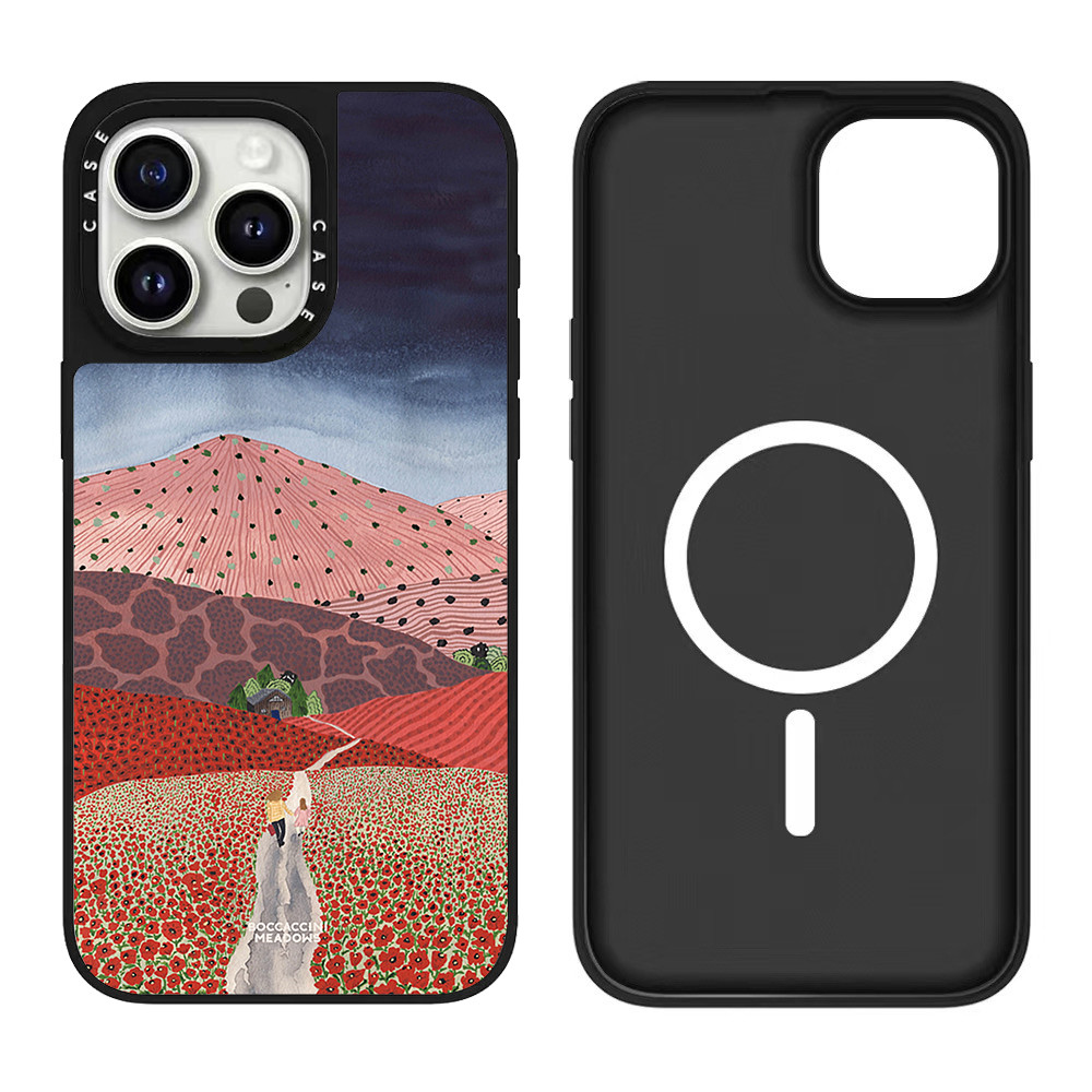Ốp điện thoại mặt gương lá từ tính cho iPhone 17 Pro Max 16 ProMax 15 14Plus 13 12 11 WVCB