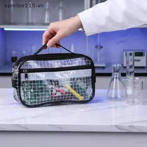 Túi đeo thắt lưng PVC chống tĩnh điện SRVN Bộ dụng cụ chống nước lưới trong suốt Fanny Pa để cắm trại Dụng cụ tổ chức ngoài trời.
