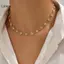 LUImo Kpop Hoa Cúc Xương Đòn Dây Xích Nelace Cho Nữ Mùa Hè Ngọt Ngào Ngắn Choker Thời Trang Tuyên Bố Món Quà Trang Sức Y2K Phụ Kiện SBS