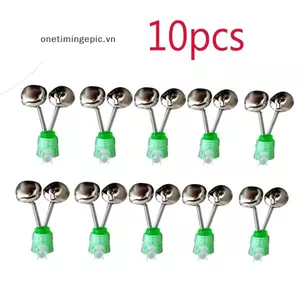 VFZ 10 Cái / bộ Đôi Chuông Xoắn Ốc Câu Cá Cắn Báo Động Ngoài Trời Đêm Cá Chép Cần Câu Đầu Kẹp Dụng Cụ Phụ Kiện OTE