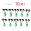 VFZ 10 Cái / bộ Đôi Chuông Xoắn Ốc Câu Cá Cắn Báo Động Ngoài Trời Đêm Cá Chép Cần Câu Đầu Kẹp Dụng Cụ Phụ Kiện OTE