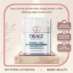 Kem Dưỡng Da Ban Đêm Obagi Retinol + PHA Refining Night Cream 50ml | Tái Tạo Da, Chống Lão Hóa