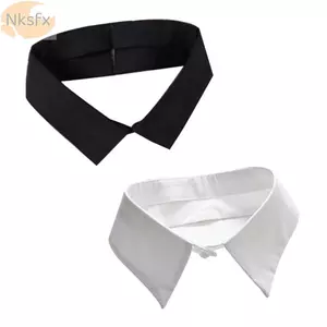 Phụ kiện quần áo NKSFX Thời trang Áo Cotton đen / trắng có thể tháo rời Cổ giả