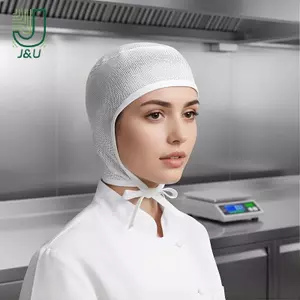 Nắp làm việc chế biến thực phẩm cho xưởng nhà máy Thiết kế chống rụng tóc Nhẹ và thoải mái để sử dụng cho nhân viên nhà hàng