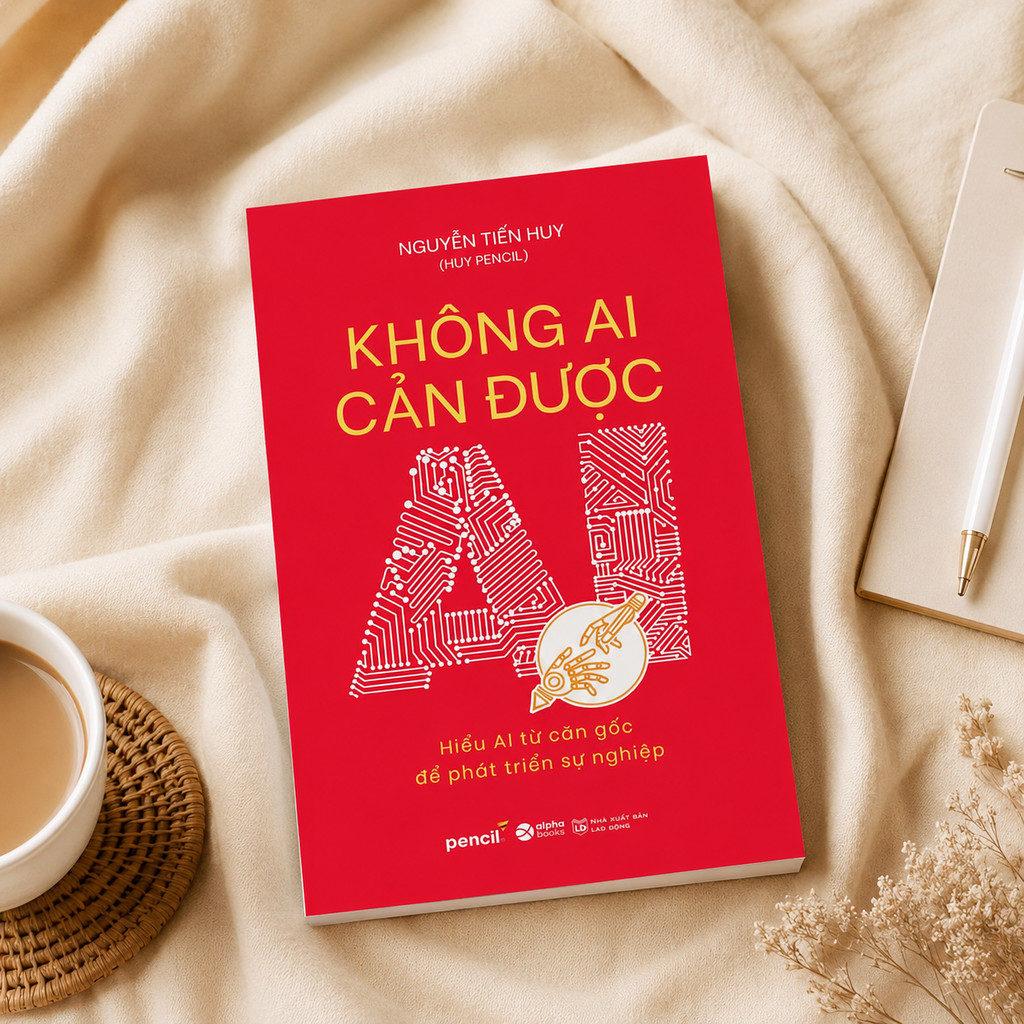 Sách - Không Ai Cản Được AI - Nguyễn Tiến Huy - Hiểu AI từ căn gốc để phát triển sự nghiệp (Alpha Books)