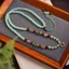 Mùa Xuân 6 Mm Màu Thủy Tinh Bùa Thangka Treo Dây Xích Phát Hành Nhanh Khóa Áo Len Dây Chuyền Nữ Vòng Cổ Xương Đòn Dây Xích 6.15