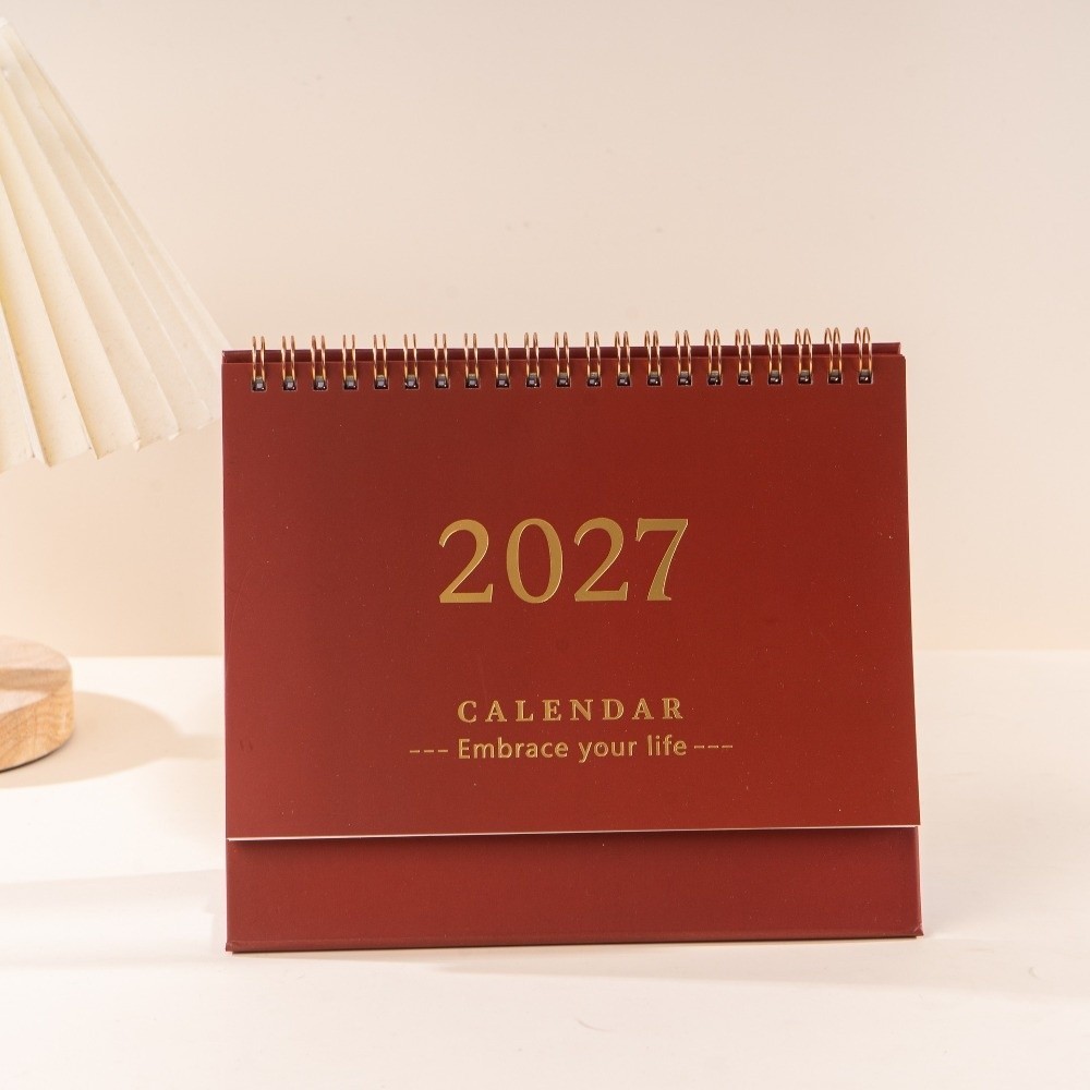 SAIA 2027 Lịch để bàn, Lịch để bàn di động đứng, Ghi nhớ có thể ghi lại Trang trí bàn kế hoạch học thuật có thể gập lại