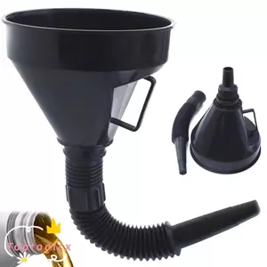 Phễu lọc dầu TOPTOOLCX, Ống có thể tháo rời có phễu nạp nhiên liệu động cơ lọc, Thiết bị nạp dầu khẩn cấp an toàn bằng nhựa đa năng Tiện ích ô tô