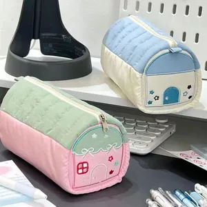 Nhà nhỏ Thiết kế hộp đựng bút chì Cảm giác thích hợp Dung tích lớn ins Style Đa chức năng Cô gái Hộp văn phòng phẩm phong cách 2024 260616