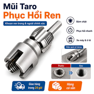 ⚡Ship Nhanh⚡Mũi khoan taro một thể chính xác trong ngoài | Khoan ren nội ngoại tinh vi | Bộ dụng cụ khoan lỗ ren đa năng