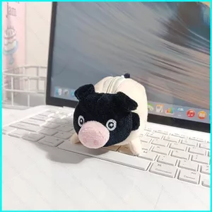HK1 Đuổi Ngọc Gavel Pig Plushie Hoạt Hình Dễ Thương Sang Trọng Tai Nghe Túi Đựng Tiền Xu Túi Charm KH1