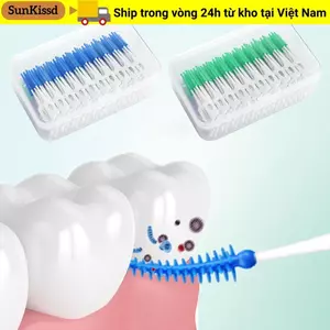 SUNKISSD Floss 160 Cái / hộp Gum Massage Chăm Sóc Răng Miệng Bàn Chải Đánh Răng