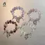 Dây Đàn Hồi Vòng Tay Hạt Bướm Nhiều Màu Sắc Dễ Thương Handmade Món Quà Trang Sức Dành Cho Nữ Thiếu Niên Bé Gái Phụ Kiện Thời Trang Mới