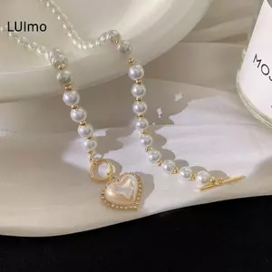 LUImo Giả Ngọc Trai Tình Yêu Nelace Thoáng Mát Và Ngọt Ngào Ngọc Trai Vàng Đơn Giản Nelace SBS