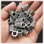 JRP 24 Chiếc Viking Runes Bộ Rời Hạt Miếng Đệm Hạt Cho Tóc Bện Dreadlo Hạt DIY Trang Sức Làm JRP