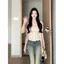 Pure Desire Hot Girl Thiết kế xếp ly dành cho nữ Mùa hè Phong cách mới với miếng đệm ngực Thời trang Slimer Look Top Set