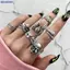 Bluelover 7 Cái / bộ Punk Rắn Nhẫn Nữ Gothic Nhện Nam Trang Sức Thời Trang Quà Tặng Phụ Kiện Mới
