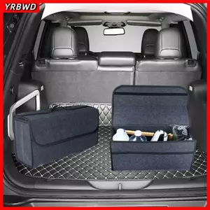 Túi đựng đồ ô tô YRBWD, Hộp sắp xếp khởi động ô tô có thể gập lại thực tế, Đồ dùng nhỏ cầm tay Dụng cụ lưu trữ Vải nỉ Du lịch Tidy