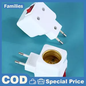 1PC E27 Đèn LED Soet Sang EU Cắm Giá Đỡ Bộ Chuyển Đổi BẬT / TẮT Cho Bóng Đèn