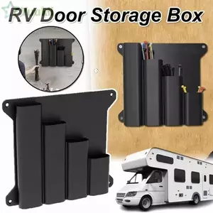 Hộp lưu trữ cà vạt Zip YUUKII, Giá sắp xếp treo tường bằng nhựa 4 lưới, Giá đỡ lưu trữ đa chức năng treo tường đa chức năng
