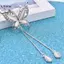 LUImo Opal Đá Bướm Dây Chuyền Áo Len Dài Nelace Mặt Dây Quà Tặng Cho Bé Gái Trang Sức SBS