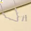 < YEI > 2 Cái Đơn Giản Hình Học Zircon Nelace Bộ Bông Tai Dành Cho Nữ Cưới Cô Dâu Bộ Trang Sức Phụ Kiện Quà Tặng Mới