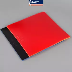 MAKY Đỏ Hổ Phách Bóng Bàn Cao Su Sti Co Giãn Cao Su Pips-In Ping Pong Cao Su Astringent Bọt Biển Cho Bóng Bàn Huấn Luyện VN
