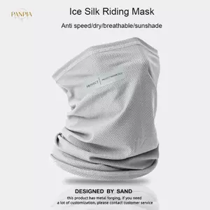 PNPIA- Ice Silk Sweat Collar Sunblo Ne Mask Thoáng khí Qui Sấy khô Mặt nạ thể thao ngoài trời có thể giặt được để đi xe đạp và đi bộ đường dài