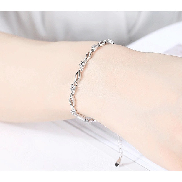 Vòng tay pha lê xanh nữ phong cách Hàn Quốc mới