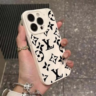 Ốp Điện Thoại Nếp Nhăn Mát Linh Hoạt Hợp Thời Trang Logo Chữ Thích Hợp Cho iPhone 16promax xr xs 11promax 12promax 13 14 15 pro max 17promax 11 12 Vỏ Bảo Vệ Chống Sốc