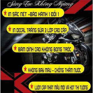 [HH] Tem dán xe Sym elegant xi nhan dưới mẫu tem chế LC đỏ in decal trắng sữa đẹp nhãn dán